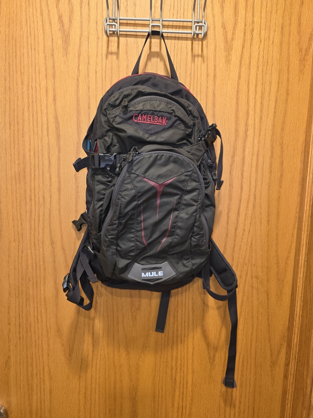 CamelBak Mule Backpack in Black with Maroon Accents